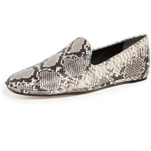 Vince Snakeprint Womens Contemporary Loafer Flats Slip On Shoes Size 37M /  7M